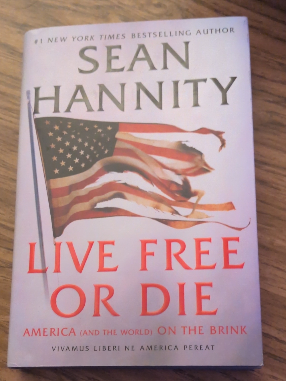Live Free or Die - Hardcover Book - White/Red
